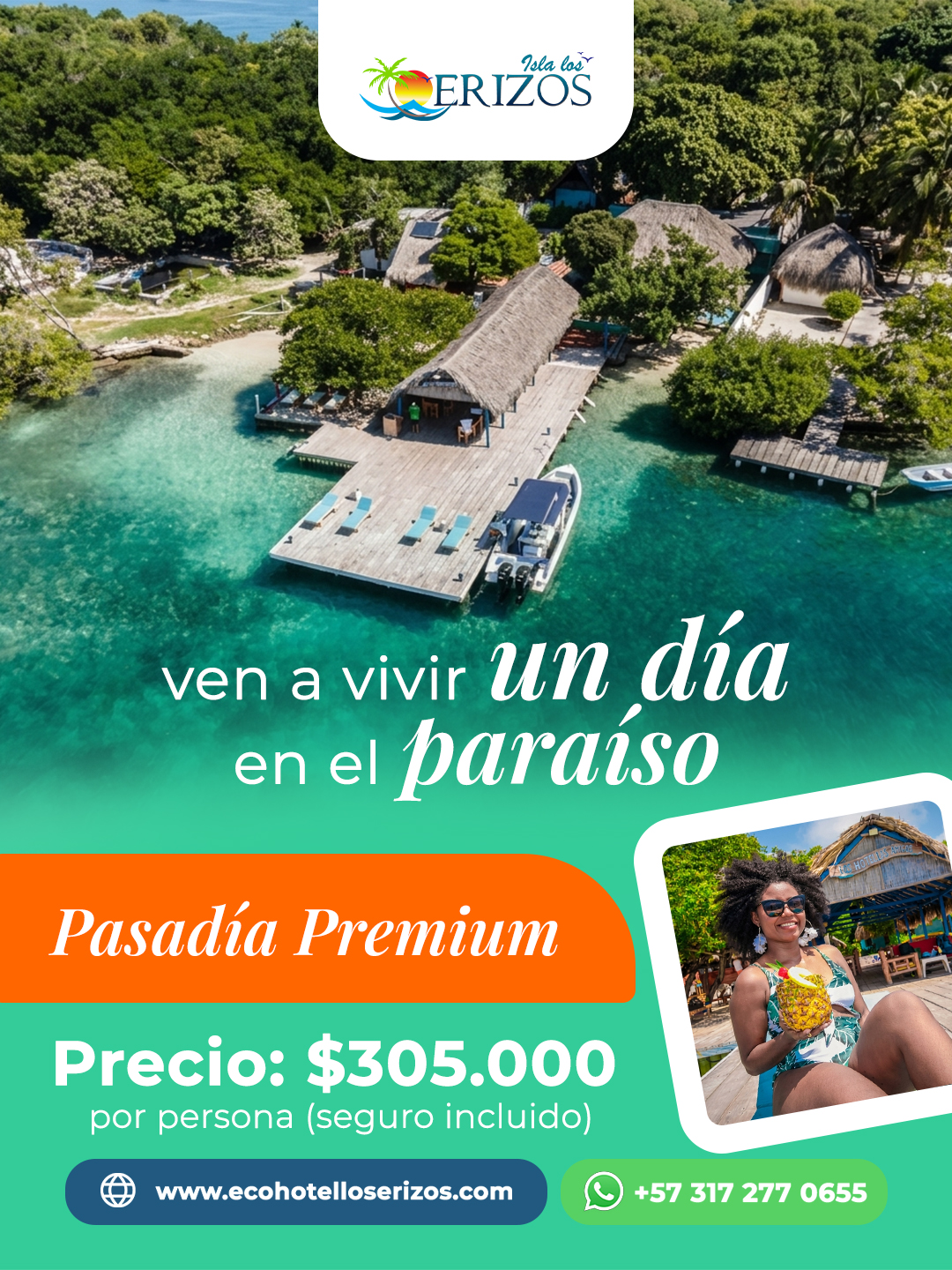 pasadia premium ecohotel los erizos